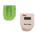 Flip Over Single Function Translucent Colored Digital Pedometer